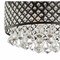 Jonathan Y Evelyn 17" 3-Light Crystal Drops/Metal , LED Flush Mount, Black JYL6143A - alternate 2