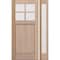 Doornmore CRF-P1G4, 51.5" x 82" ( 36" Door + 12" Side) Left Hand, Mahogany SDL 4 Lite Exterior Door CRF-P1G4-SW-3680-G101-SL_1-1_LI - alternate 1