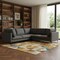 Homeroots 102" Gray Fabric Sofa With Black Legs 641049 - alternate 2