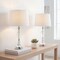 Jonathan Y Reid 25.5" Crystal LED Table Lamp, Clear/Chrome, 2PK JYL2041A-SET2 - alternate 2