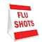 Signmission Flu Shots, 36 Inch x 24 Inch A-frame Yard Sign, Plastic Sign SBC-2436-Flu Shots - alternate 1