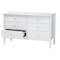 Baxton Studio Lucera Mid-Century White Bobbin Wood 6-Drawer Dresser 257-14127-ZORO - alternate 2