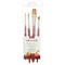 Princeton Velvetouch Mixed Media Brush Set, Synthetic Bristles, Short Handle Mixed Media, 4-Piece Set P3950SET100 - alternate 1