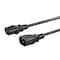 Monoprice SJT Extension Cord, 16 AWG, Indoor, 16/3, 1 Outlets, IEC 60320 C13, Black, IEC 60320 C14, 4 ft 27310 - alternate 1