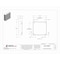 Nvent Hoffman Flush Latch Electrical Enclosures, 24 in H, 6.62 in D, 24 in W, 1, Steel A24N24ALP - alternate 2