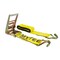 Mytee Products 4in x 30ft Yellow Ratchet Tie-Down Straps w/ Wire Hook 16,200 Lbs Capacity RS430WH - alternate 1