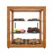 Koolmore 20 In. Artisan Wooden Bakery Square Display case, 2.5 cu ft, light wood color 3 Tiers KM-BDW-20L - alternate 1