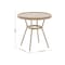 Flash Furniture Lourdes French Bistro 31.5in. Tbl, Natural/White PE Rattan, Glass Top, Bamboo Print Aluminum Frame SDA-AD641012-80-NATWH-LTNAT-GG - alternate 3