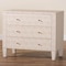 Baxton Studio Leyna Modern Beige Faux Shagreen 3-Drawer Storage Cabinet 251-13970-ZORO - alternate 2