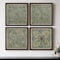 Homeroots Set Of Four Verdigris Pattern Black Framed Print Wall Art, 4PK 526955 - alternate 2