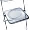 Leisuremod Lawrence Acrylic Folding Chair with Metal Frame, Clear, 4PK LF19CL4 - alternate 2