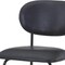 Homeroots Set of Two 26" Black Faux Leather and Metal Counter Height Bar Chairs, 2PK 716226 - alternate 2