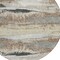 Homeroots 8' Taupe Beige And Ivory Round Abstract Washable Indoor Outdoor Area Rug 612553 - alternate 2