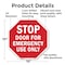 Signmission Stop Door for Emergency Use Only, 10 Inch X 10 Inch, Aluminum Metal Signs OC-A-10-279 - alternate 3