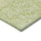 Homeroots 3' X 5' Artichoke Green And Ivory Floral Washable Indoor Outdoor Area Rug 581840 - alternate 4