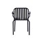 Homeroots Set of Two Dark Blue Steel Open Back Dining Arm Chairs 653939 - alternate 3