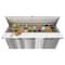 Koolmore 70 in. 3 Door Refrigerated Mega Sandwich Prep Table, 30 Pan Capacity and 22  Cu. Ft. of Storage KM-MPTR70-3D - alternate 3