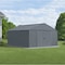 Arrow Classic 12 x 12 x 8 ft Charcoal Steel Storage Shed CLG1212CC - alternate 4