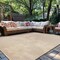 World Rug Gallery Concentric Frame Reversible Jute-Look Indoor/Outdoor Rug 7 ft 10 in x 10 ft Natural WR186NATURAL8X10 - alternate 1