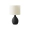 Monarch Specialties Lighting, 17"h, Table Lamp, Grey Resin, Ivory / Cream Shade, Contemporary, Modern I 9847 - alternate 1