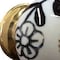 Homeroots Set of Twelve Black And White Ceramic Drawer Pull Knobs, 12PK 358102 - alternate 3