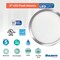Bulbrite 9" Round 17-W 3000K LED Flush Mount Light, 1400 Lumens, Nickel Finish 773610 - alternate 2