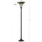 Jonathan Y Botanical Tiffany-Style 71" Torchiere LED Floor Lamp, Bronze JYL8004A - alternate 2