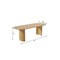Homeroots 79" Natural Solid Wood Double Pedestal Base Oval Dining Table 721113 - alternate 2