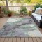Homeroots 9' X 12' Green And Gray Abstract Washable Indoor Outdoor Area Rug 631883 - alternate 3