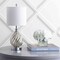 Jonathan Y Lawrence 20.5" Glass/Metal LED Table Lamp, Mercury Silver JYL1034A - alternate 4