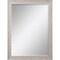 Homeroots 40" White Distressed Wood Framed Accent Mirror 632851 - alternate 2