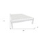 Homeroots White Solid Wood Queen Bed Frame 546730 - alternate 4