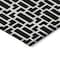 Homeroots 8' X 10' Black And Ivory Geometric Washable Indoor Outdoor Area Rug 594836 - alternate 3