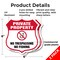 Signmission Private Property Shield Sign No Trespass, 6 inch X 6 inch, Plastic Sign, 2PK SHI-P-2PACK-6-447 - alternate 3