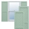 Ekena Millwork True Fit PVC Two Panel Chevron Modern Style Fixed Mount Shutters, Seaglass, 18W x 59H, PR TFP101CV18X059SG - alternate 1