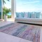 Homeroots 8' X 10' Blush Striped Washable Indoor Outdoor Area Rug 608458 - alternate 2