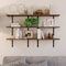 Lavish Home Floating Wood Shelves Set of 6 Shelves for Living Room, Kitchen, Bedroom, or Bathroom Decor 80-FLT-20 - alternate 2