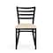 Flash Furniture HERCULES Black Ladder Back Metal Restaurant Chair - Tan Vinyl Seat XU-DG694BLAD-TNV-GG - alternate 4