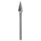 Drill America 3/32"x1/4" Cone Pointed End Carbide Burr 3/32" Shank DULSM61 - alternate 3