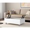 Homeroots 32" White And Oak Brown Wood and Metal Lift Top Coffee Table 535051 - alternate 1