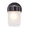 Nuvo 1 Light 6 Inch Porch Wall Mason Jar with Frosted Glass Mahogany Bronze Finish Color retail packaging 60/6110 - alternate 2