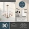 Vaxcel Elmwood Park 5-Light Chandelier, Matte Black, Clear Glass, 22.75-In. Wide H0334 - alternate 4