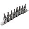 Performance Tool 8 pc. Screwdriver Bit Socket Set, 3/8 in. Dr. Sockets, Slotted Phillips W38860 - alternate 1