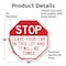 Signmission Stop Leave Your Car in This Lot and, 18 Inch X 18 Inch, Vinyl Decal OC-D-18-259 - alternate 2