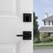 Kwikset Kwikset Halifax Matte Black Zinc Lever and Single Cylinder Deadbolt 99910-068 - alternate 3