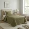 Lavish Home 2-Piece Twin Quilt Set Twin Bedspread and Pillow Sham with Embossed Diamond Pattern, Green 66-001-TG - alternate 2