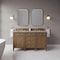 James Martin Vanities Brittany 60" Double Vanity, Pecan w/ 3 CM Victorian Silver Silestone Top 655-V60D-PCN-3VSL - alternate 2