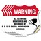 Signmission Video Surveillance Shield Label Set Warn, 4 inch X 4 inch, Vinyl Decal, 5PK SHI-D-5PACK-4-467 - alternate 1
