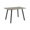 Monarch Specialties Dining Table, 48-in. Rectangular, Kitchen, Dining Room, Laminate Top, Grey Laminate, Black Metal I 1140 - alternate 1