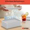 Emporio Kitchen Round Ice Cube Tray Set with Lid & Tongs, 104 BPA-Free Ice Balls, Quick Release Mold, White EMPICES41WH - alternate 2